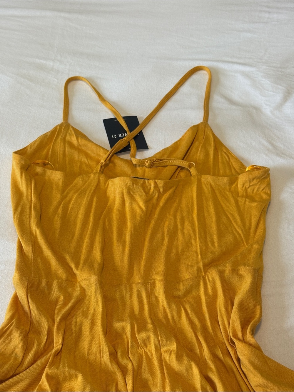 Forever 21 Spaghetti Strap Mini Dress Duo in Blue and Mustard - Picture 7 of 7